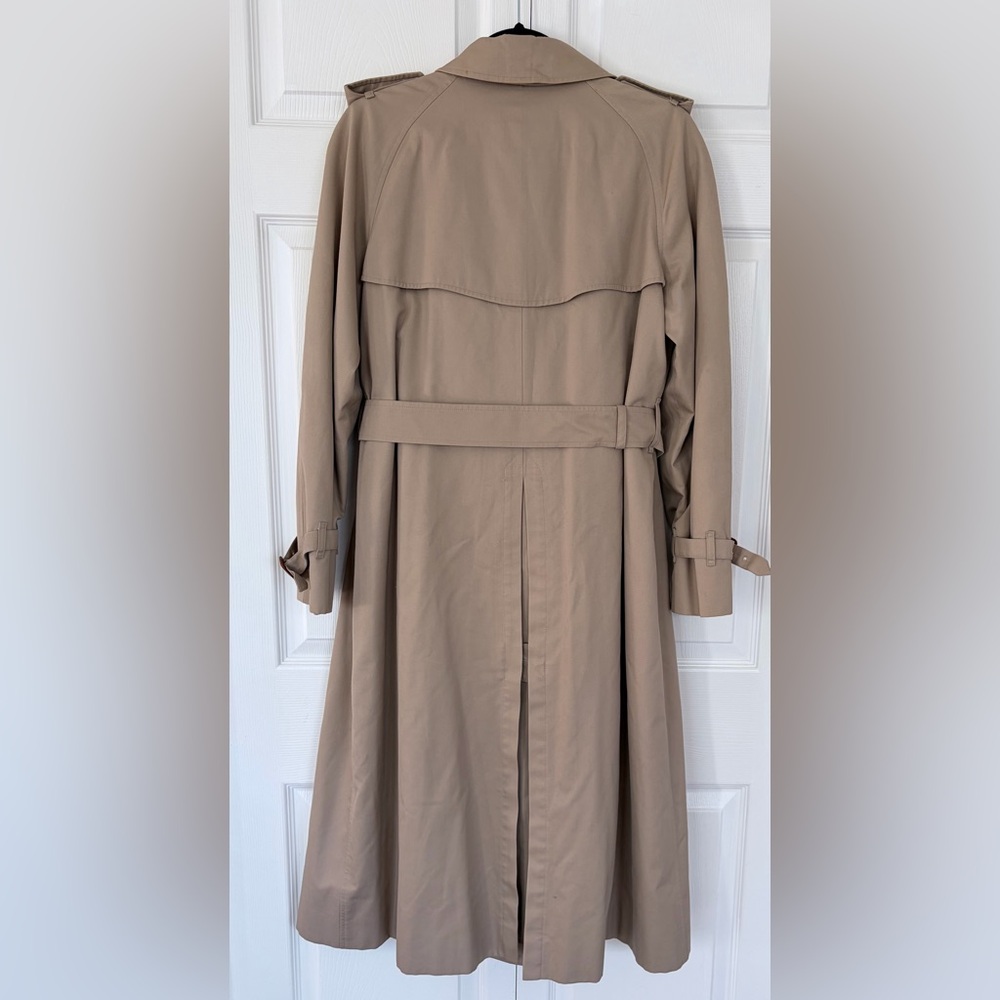 Burberry Long Kensington Heritage Trench Coat Vintage Women size UK 14 or US 12 - Picture 3 of 16